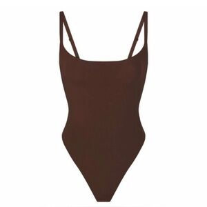 NWT Skims Fits Everybody Adaptive Bodysuit Cocoa/Brown Size Large